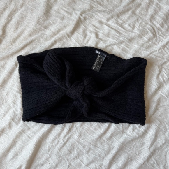 Zara Knit Multi-Way Tie Top - Picture 8 of 9